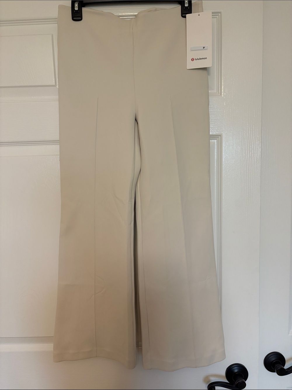 lululemon athletica Women's Cream High-Rise Wide-Leg Pants